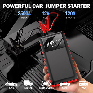 自動車パワーバンク始動5400mAhポータブルブースター多機能カーバッテリージャンプスターターエアコンプレッサー付き緊急バッテリー - Product Image 5