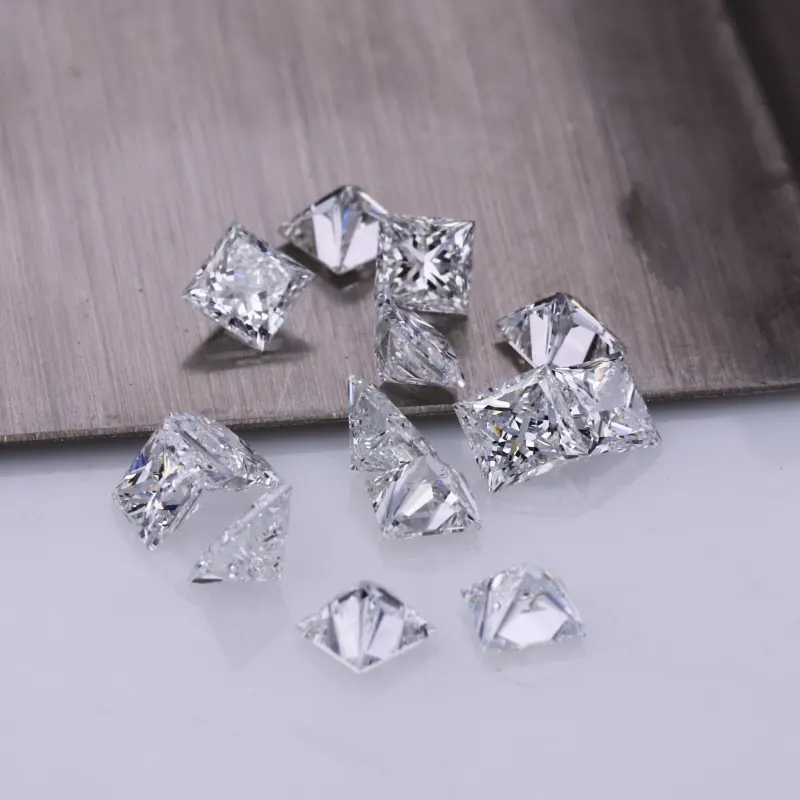 Starsgem DEF VS 1,4*1,4 мм-2*2 мм принцесса вырезать hpht алмаз mlelee бриллиант высшего качества незакрепленный лабораторный алмаз