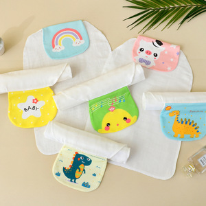 Serviettes absorbantes en coton personnalisées pour bébé, serviettes en gaze anti-transpiration pour bébé, serviettes de dos en coton à séchage rapide pour la <span class=keywords><strong>maternelle</strong></span>. - Product Image 1