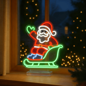 Luz de señal de neón <span class=keywords><strong>LED</strong></span> de Feliz Navidad interior IP65 impermeable personalizada para decoración de pared de fiesta de Navidad iluminación de vacaciones - Product Image 4