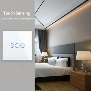 Light Switch Wall Bingoelec Home Wall Touch Screen FAN Light Dimmer Tuya Alexa Smart Switches Work With Wifi