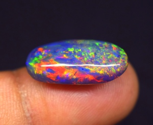 Opale naturelle du Rajasthan de haute qualité, cabochon multi-feu, pierre précieuse non montée, 19,9*10,4*6 mm, 5,4 carats - Product Image 2