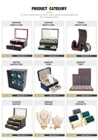 Boîte d'emballage de montre en cuir PU de luxe, nouvelle arrivée, logo personnalisé, avec insert de pochette, vente en gros d'usine, haute qualité