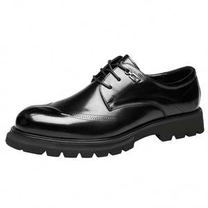 Zapatos Oxford Impermeables de Otoño de Alta Calidad - Zapatos de Vestir Clásicos Formales de Negocios de Cuero Genuino para Hombre, Ligeros - Product Image 2
