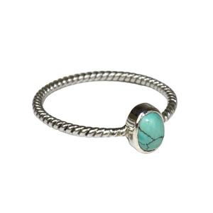 ดูดีรูปไข่สีเขียวฝาสีเขียวขุ่น925แหวนเงิน,925ร้อนขายเครื่องประดับเงิน,925เครื่องประดับเงินสเตอร์ลิง - Product Image 1