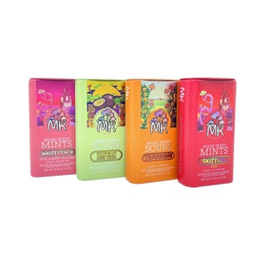 ODM OEM Factory Stock Wholesale <strong>Custom</strong> <strong>Rectangular</strong> Black White Color Printing Mint Candy Storage <strong>with</strong> <strong>Hinged</strong> <strong>Tin</strong> Cans <strong>Tin</strong> <strong>Boxes</strong> - Product Image 1