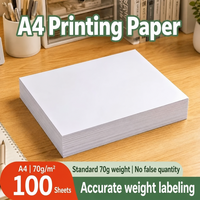 Papier copie A4 blanc 70g 75g 80g 500 feuilles, lisse et brillant, pour bureau et école