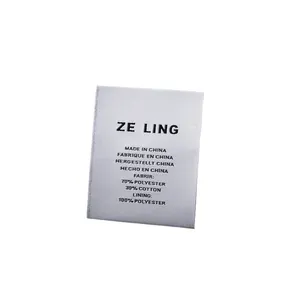 ब्रांड टेक्स्ट गारमेंट टैग गारमेंट लेबल कपड़ों के लिए कस्टम लेबल टैग प्रिंट करते हैं ऑर्गेनिक कॉटन सिल्क-स्क्रीन प्रिंटिंग कपड़े टैग
