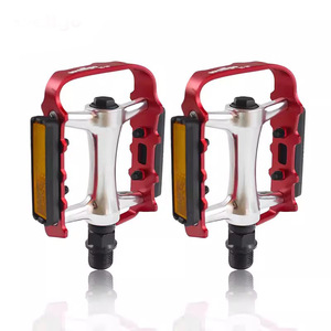 Pédales de vélo de montagne Wellgo M20 rouges en alliage d'aluminium avec roulements à billes antidérapants pour VTT - Product Image 3