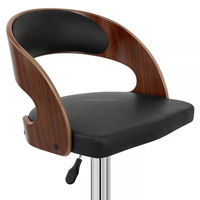 Tabourets de Bar Hauts Nordiques Commerciaux Chrome Argenté Modernes Chaises de Bar d'Intérieur