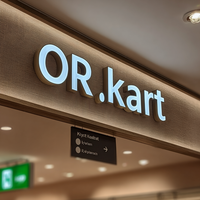 Nouvelle Arrivée Kelly Sign : Enseigne LED Frontlit Personnalisée, Enseigne LED 3D en Aluminium pour Centres Commerciaux Intérieurs et Enseignes Commerciales