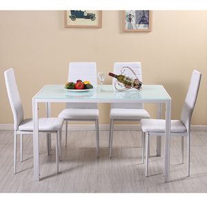 Juego de Mesa de Comedor Redonda de Mármol a Precio Competitivo, Muebles de Sala de Estar de Vidrio Templado de Malasia - Product Image 3