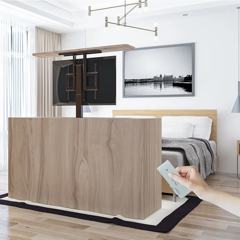 Verstellbarer TV-Ständer Hohe Qualität unter dem Bett zum Heben des motorisierten automatischen Wohnzimmers Elektrisch zum Heben des Designs unter 70