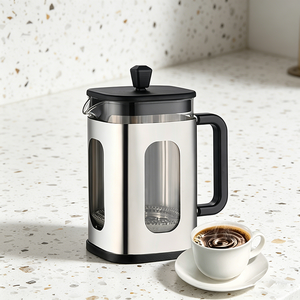 เครื่องชงกาแฟเฟรนช์เพรสสแตนเลส ระบบกรอง <span class=keywords><strong>4</strong></span> ระดับ เหมาะสำหรับเป็นของขวัญสำหรับคนรักกาแฟ - Product Image 1
