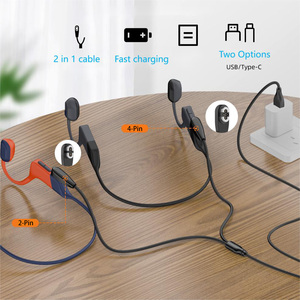 Bán buôn hai trong một USB Một Nam để 2pin 4pin shokz tai nghe <span class=keywords><strong>c</strong></span>ổng từ dữ liệu <span class=keywords><strong>C</strong></span>áp Type-<span class=keywords><strong>C</strong></span> sạ<span class=keywords><strong>c</strong></span> dây cho thể thao tai nghe - Product Image 2