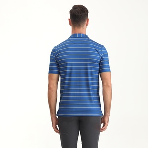 Camiseta Polo Deportiva de Golf con Franjas y Logotipo Personalizado, Sublimación, Secado Rápido, para Hombre - Product Image 3