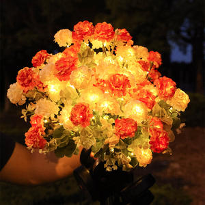 Simulation solaire d'hortensia fleur LED prise de terre lumières IP65 évalué extérieur Patio vacances luminaires décoratifs pour chemin pelouse - Product Image 3