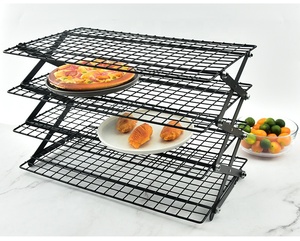 Scaffale portatile all'ingrosso del ferro battuto del campeggio all'aperto della cremagliera di cibo del Picnic tavolo pieghevole - Product Image 2