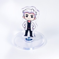 Support d'animation en acrylique rotatif personnalisé Hanxin Qualité TikTok Instagram Vidéo Preuve pour la fête des pères Artisanat en plastique à la mode