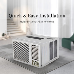 เครื่องปรับอากาศแบบติดหน้าต่างจีน ยี่ห้อ China Air Conditioner รุ่น All in One ใช้สารทำความเย็น R32/R410a ขนาด 9000 บีทียู 230 โวลต์ 50 เฮิรตซ์ แบบกลไก สีขาว - Product Image 3