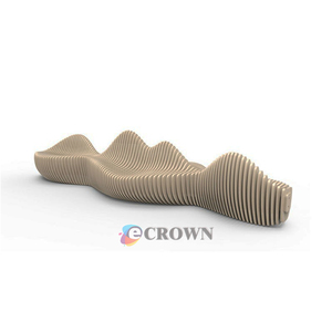 Public Bench Park Luxury Service Bench Arc Chair Design Galss Bench for Public Bench Park Mall Public Bench OEM - Product Image 4