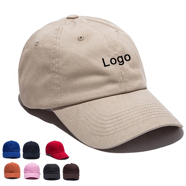 Plain Baseball Caps Classic 100% Cotton Dad Cap Custom Logo Men Cotton 6 Panel Embroidered Blank Plain Dad Hats Baseball Caps