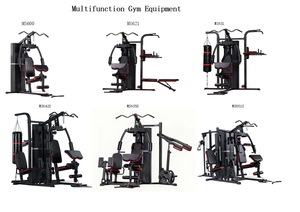 Equipo de Gimnasio de Tres Estaciones para Entrenamiento de Fuerza Integral, Conjunto de Rack de Entrenamiento de Fuerza, Equipo Deportivo Funcional para Fitness - Product Image 3