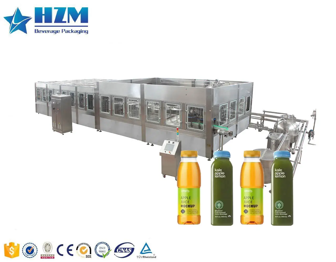 Industrial Juice Making Plant/Small Scale PET Bottle Juice Hot Filling Machine/Concentrate Fruit Juice Production Complete Line