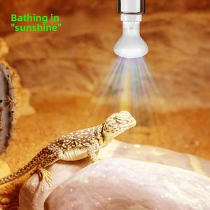 Lampe chauffante pour reptiles, ampoules UVA pour bain de soleil, lumière naturelle du jour, lampes chauffantes pour terrarium, accessoires pour dragon barbu, douille E27 - Product Image 3
