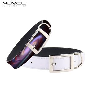 Collar para Mascotas Sublimable, Personalizable, con Hebilla de Liberación Rápida Ajustable para Cachorros, Collar de Cuero PU para Perros - Product Image 4
