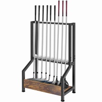 Support de rangement pour clubs de golf et 9 balles, présentoir pour putters en bois et en fer, pour simulateur et garage