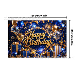 Prelude Flag - Fondo Personalizado para Cumpleaños, Tela de Poliéster, Decoración para Fiestas, Pancarta de Feliz Cumpleaños, Decoraciones para Escenarios - Product Image 2