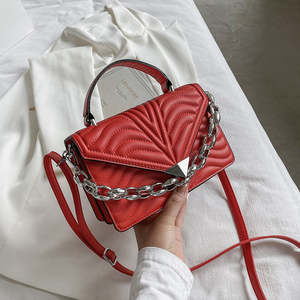 Nouveau sac pour femme, sac à main à chaîne épaisse ornée de diamants, petit sac carré à bandoulière, sac à bandoulière tendance - Product Image 2