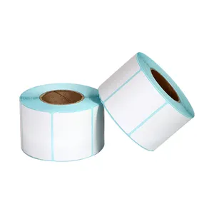 Self Adhesive 50*40mm Direct Thermal Sticker Paper Blank Shipping Label Roll For Printer