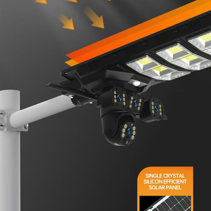 กล้องวงจรปิดพลังงานแสงอาทิตย์ 360 องศา แบบ PTZ สำหรับภายนอกอาคาร พร้อมไฟถนน LED และตัวกล้องทำจากวัสดุ ABS มาตรฐาน IP66 - Product Image 6