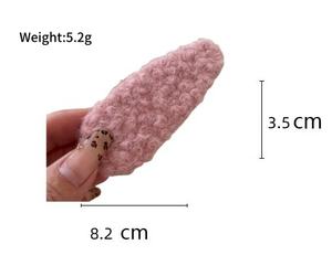 กิ๊บติดผมตุ๊กตาขนนุ่มสไตล์เกาหลี น่ารักสำหรับสาวๆ ฤดูใบไม้ร่วง ฤดูหนาว ติดผมหน้าม้า ทำด้วยมือ - Product Image 3