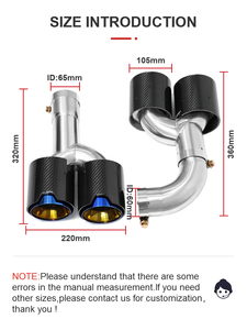 SYPES車の排気のヒント2018-2024 BMW X3 G01 X4 G02 25i 28i 30i M40iステンレス鋼炭素繊維<span class=keywords><strong>M</strong></span>パフォーマンスマフラーのヒント - Product Image 2