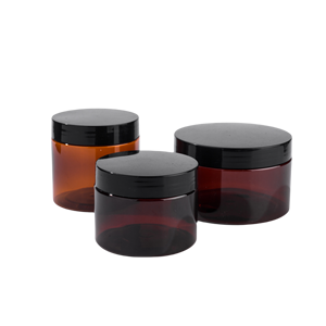 Envases Transparentes de Plástico PET Blanco, Negro y Ámbar para Alimentos, Frascos de Boca Ancha con Tapas - Product Image 4