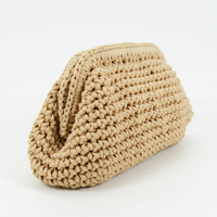 Sac bandoulière artisanal en crochet, petit format, de luxe, pour femme, en microfibre, style bohème, pochette d'été tendance, sacs nuage doux