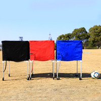 Chariot à ballons pliable et portable avec roues pour le basketball, le volley-ball et le football