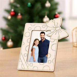 Thiết Kế Hiện Đại Gỗ dang dở Khung Ảnh Trẻ Em Mẫu Giáo Tự Làm Mô Hình Thẳng Đứng Gỗ Trắng Thủ Công Mỹ Nghệ Hộp Gỗ Tường Dấu Hiệu - Product Image 6