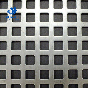 Plaque perforée en acier inoxydable robuste à gros trous carrés de 10 à 30 mm pour les protections de machines - Product Image 4