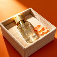 Botol Parfum Mini Kosong 20ml Ukuran Perjalanan Isi Ulang Botol Kaca dengan Tutup Sekrup Emas