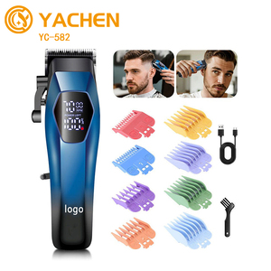 Suministros Profesionales para Barberos, Cortadora de Cabello con Carga USB, Pantalla LED, Máquina Recortadora <span class=keywords><strong>El</strong></span>éctrica - Product Image 1