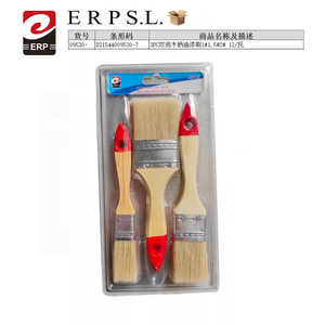 Juego de 3 pinceles de doble punta con mango de madera, tamaños 1, 1.5 y 2, paquete de 12 - Product Image 3