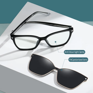 Tiktok 高品質 レディース 偏光サングラス レトロ クリップオン サングラス ブルーライトカット 男女兼用 オーバーサングラス - Product Image 3