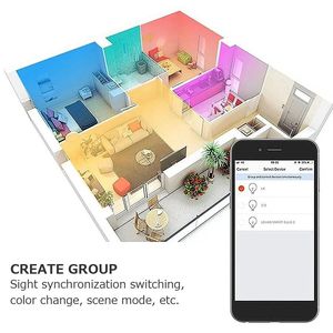 Tuya หลอดไฟ LED บลูทูธ Wi-Fi GU10ไฟสปอตไลท์ Alexa และ Google ควบคุมด้วยเสียงสำหรับห้องนอนไฟฟ้ากระแสสลับ - Product Image 3