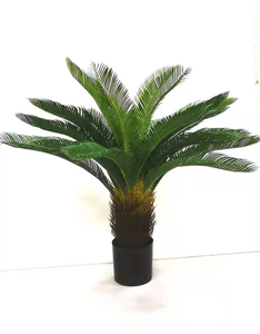 Nuovo Design all'Ingrosso: Grande Albero Artificiale in Vaso, Palma Cycas Revoluta in Plastica con Semi - Product Image 4