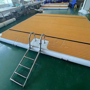 Plataforma <span class=keywords><strong>de</strong></span> muelle flotante inflable <span class=keywords><strong>para</strong></span> exteriores, muelle flotante <span class=keywords><strong>para</strong></span> deportes acuáticos <span class=keywords><strong>para</strong></span> Lago, equipo <span class=keywords><strong>de</strong></span> juego acuático, Isla Flotante inflable - Product Image 2