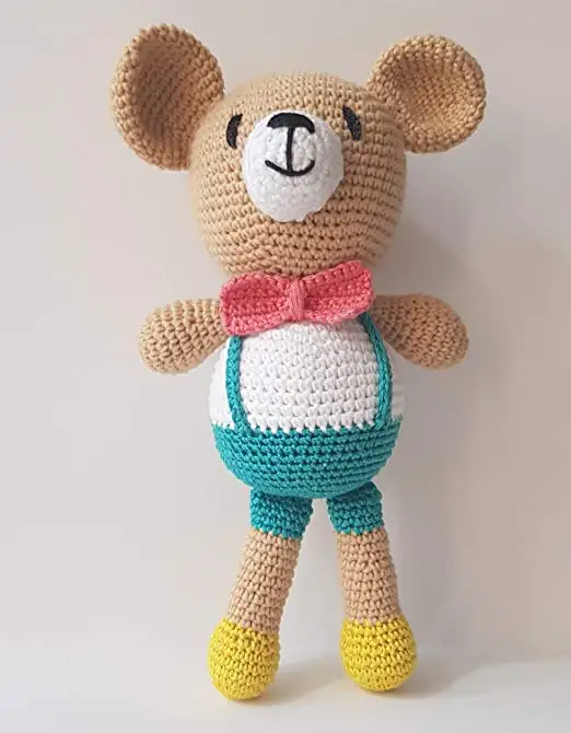 Piccoli orsacchiotti personalizzati, peluche con orsacchiotto, morbidi giocattoli artigianali organici.